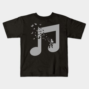 Bass Guitar Butterfly Kids T-Shirt